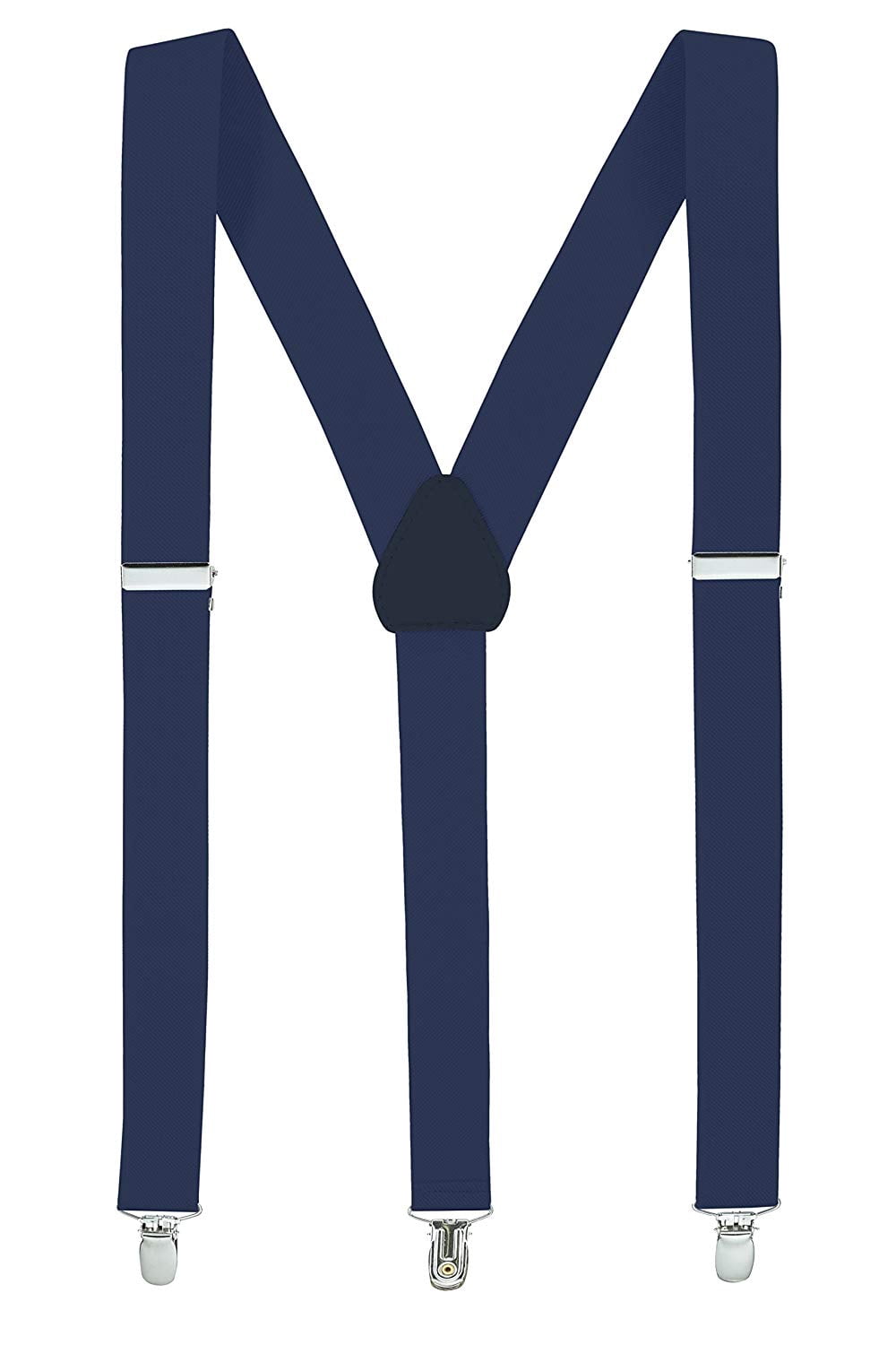 Hold'em 1" Teens & Men Suspender and Bow Tie Set Pre-Tied Bow Tie, Navy