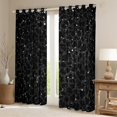 thumbnail image 2 of Feelyou Dreamy Black Fashion Curtains Pack of 2 (42x84 Each), Cheetah Leopard Print Curtains Blackout, Princess Style Bedroom Curtains, Blackout Curtains Bedroom Decor, 2 of 6