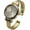 Gold, variant on Collections Women's Bracelet Watch, Rhinestone Cuff Bangle Analog Watch, 32mm Round Dial, Japanese Quartz Movement, Patterned Metal Dress Wrist Watch