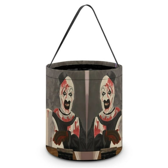 Art The Clown Halloween Candy Bag, Trick Or Treat Bags - Light Candy Buckets & Tote Bags for Halloween Parties
