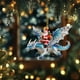 thumbnail image 4 of Christmas Ornament Tree Hole Christmas Ornaments 2D Flat Acrylic Pendants ChristmasDecor For Tree Car DecorationsSanta Claus Ornament, 4 of 7