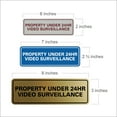 thumbnail image 3 of Standard Property Under 24 Video Surveillance Sign -Black - Large 3" X 9", 3 of 5