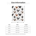 thumbnail image 4 of Throw Blanket for Couch Sofa and Bed, Modern Cartoon Cute Chicken_A Super Soft Plush Throw Blanket, Fuzzy Cuteness Comfy Warm Washable Flannel Blanket & Throws for All Season 50"x40", 4 of 5