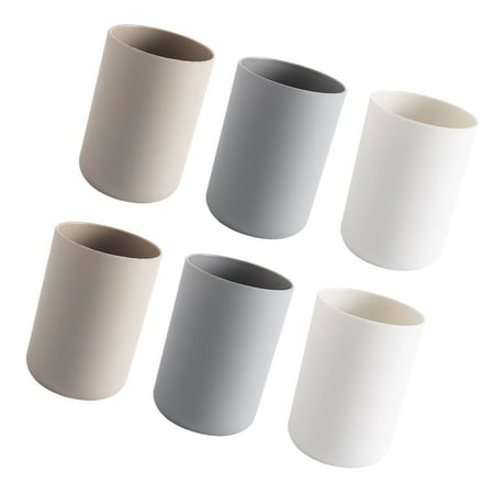 

Mosng Toothbrush Cup Bathroom Accessories Mug Daily Use Tooth Cup Child 7.2X10.3cm 6 Pcs