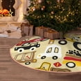 thumbnail image 5 of Sikiie Vehicles Nativity Christmas Tree Skirt, Jesus Christian Winter Holiday Tree Mat Decoration(30-48IN)48", 5 of 6