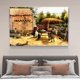 thumbnail image 4 of Cuadro decorativo de un burro tirando de un carro, póster en lienzo, decoración de dormitorio, paisaje deportivo, decoración de oficina, regalo, estilo marco, 16 x 24 pulgadas (40 x 60 cm), 4 of 8
