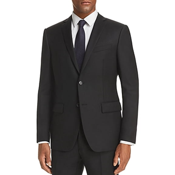 John Varvatos Star Usa Mens Slim fit Wool Suit Jacket Blazer 40 R Black Solid