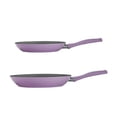 thumbnail image 2 of Tramontina Solara 2-Pack 10-inch & 12-inch Aluminum Ceramic Nonstick Fry Pans, Induction-Ready Cookware, Oven & Dishwasher Safe - Purple, 2 of 8
