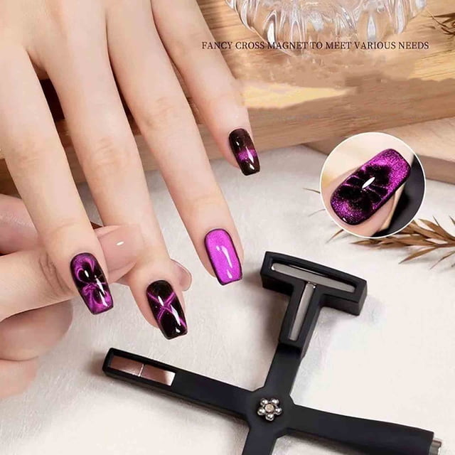 Imanes 5 en 1 para uñas, herramientas para esmalte de gel CatEye, varita magnética CatEye, herramienta para decoración de uñas CatEye, accesorios para decoración de uñas, afeitadora para salón de casa