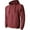 Heather Burgundy, variant on Hat and Beyond Men's Active Midweight Zip Up Hoodie