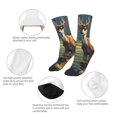 thumbnail image 3 of Naloa Peaceful Deer Lily Pond Kids Socks Unisex Kids and Toddlers' Crew Socks, ,1 Pairs, 3 of 5