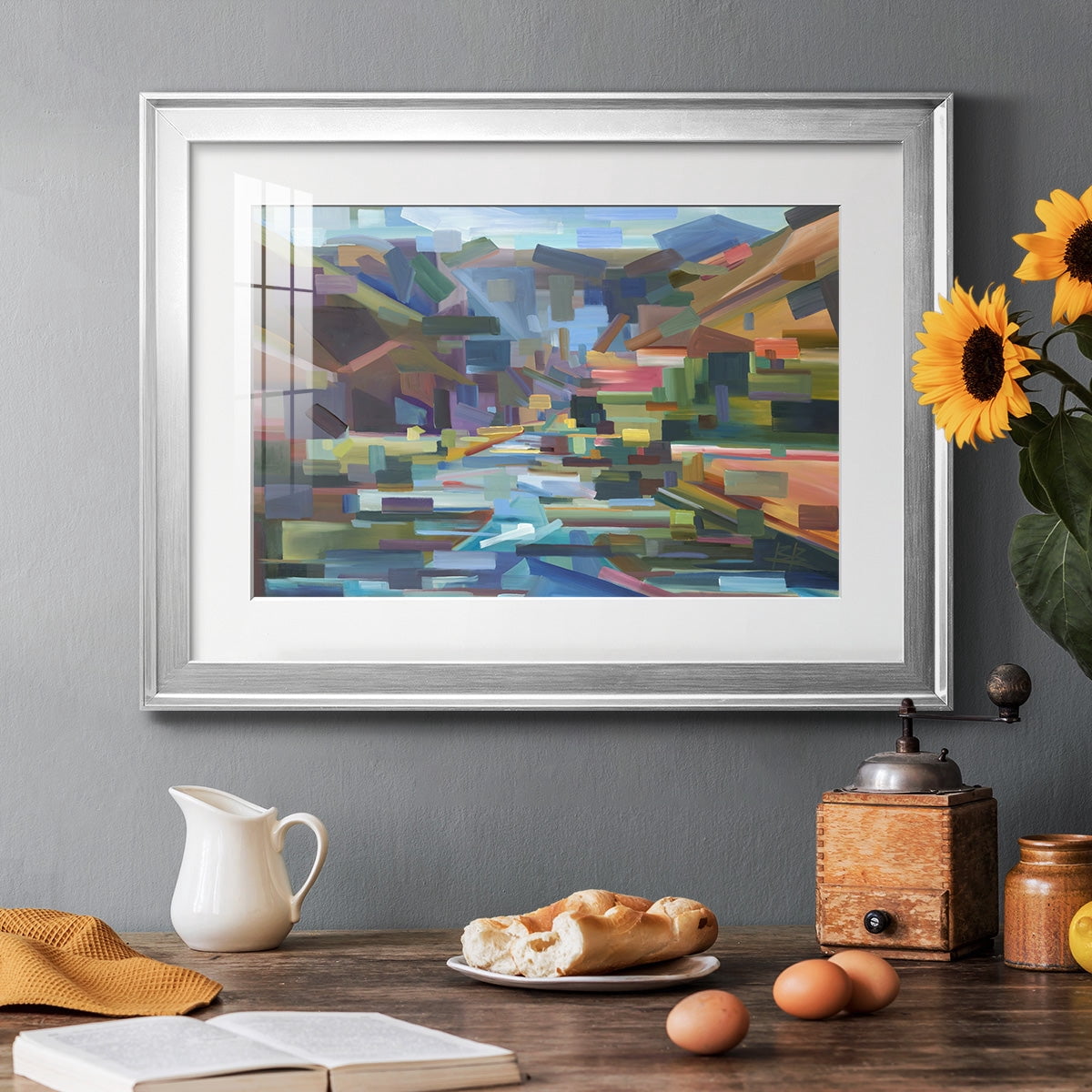 Pieces of Yakima Canyon Premium Framed Print - Ready to Hang