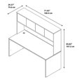 thumbnail image 2 of Series C Elite 72W x 30D Desk Shell with Hutch in Mocha Cherry, 2 of 9
