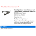 thumbnail image 2 of Front Right Lower Control Arm and Ball Joint Assembly - Compatible with 2015 - 2020 Chevy Tahoe 2016 2017 2018 2019, 2 of 2