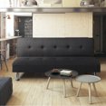 thumbnail image 2 of VINEEGO Upholstered Convertible Folding Linen Futon Sofa Bed for Living Room, Black, 2 of 8