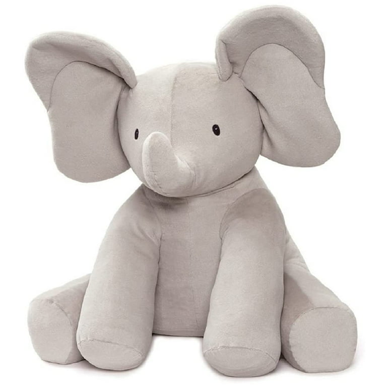 Baby GUND Jumbo Flappy the Elephant Plush Stuffed Animal Gray 24
