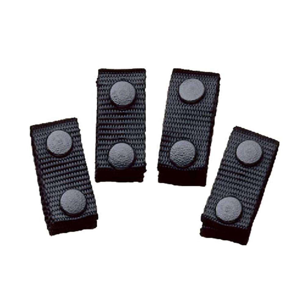 Desantis U01BJG1Z3 Plain Black Uniform Belt Keeper Black Snap Pack of 4 
