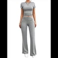 thumbnail image 2 of Mono de Yoga de Corta para Mujer, Sin Costuras, Acanalado, con Cuello Cuadrado y Tirantes Finos Negro XL, 2 of 10