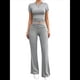 thumbnail image 2 of Mono de Yoga de Corta para Mujer, Sin Costuras, Acanalado, con Cuello Cuadrado y Tirantes Finos Negro XL, 2 of 10