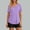 #0152-Purple, variant on Women's Sun Protection Workout Tops Short Sleeve Athletic Shirts Quick Dry V-Neck T-Shirt Moisture Wicking Gym Tee