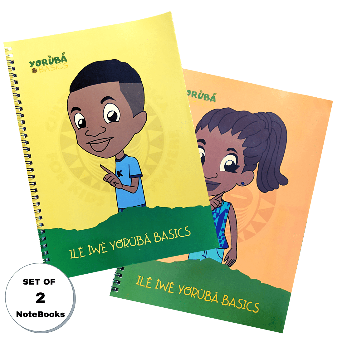 Yoruba Basics Spiral Notebooks, 1 Subject , 60 Sheets, Wirebound Writing Journal, Home School Supplies for Students (Pack of 2)