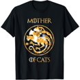 thumbnail image 1 of Camiseta para madre de gatos con arte floral, 1 of 2