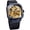 Black-1, variant on Automatic Watches Mechanical Wrist Watch Golden for Mens Skeleton Watches with Stainless Steel Transparent Dial with Royal Flower Movement Carving
