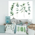 thumbnail image 2 of Green Eucalyptus Plant Branches I 12 in x 8 in Painting Canvas Art Print, by Designart, 2 of 4