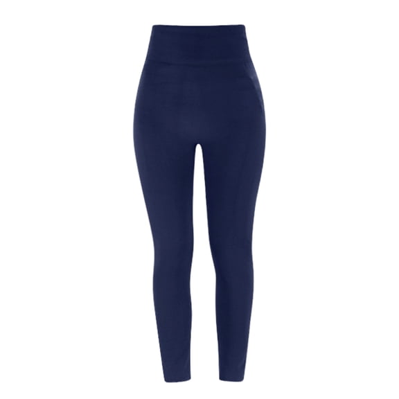 Ydojg Womens Leggings Fashion Solid Velvet Thermal Long Pants High Waist Sports Leggings Navy