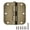 Antique Brass-Rounded, variant on 3 Pack Interior Matte Black Door Hinges Rounded 3.5 Inch x 3 1/2" Indoor Heavy Duty Metal Hardware Kits 3 ½" 5/8" Radius Office Flat Hinge for Bifold Doors Decorate Master Guest Bedroom Storage Room