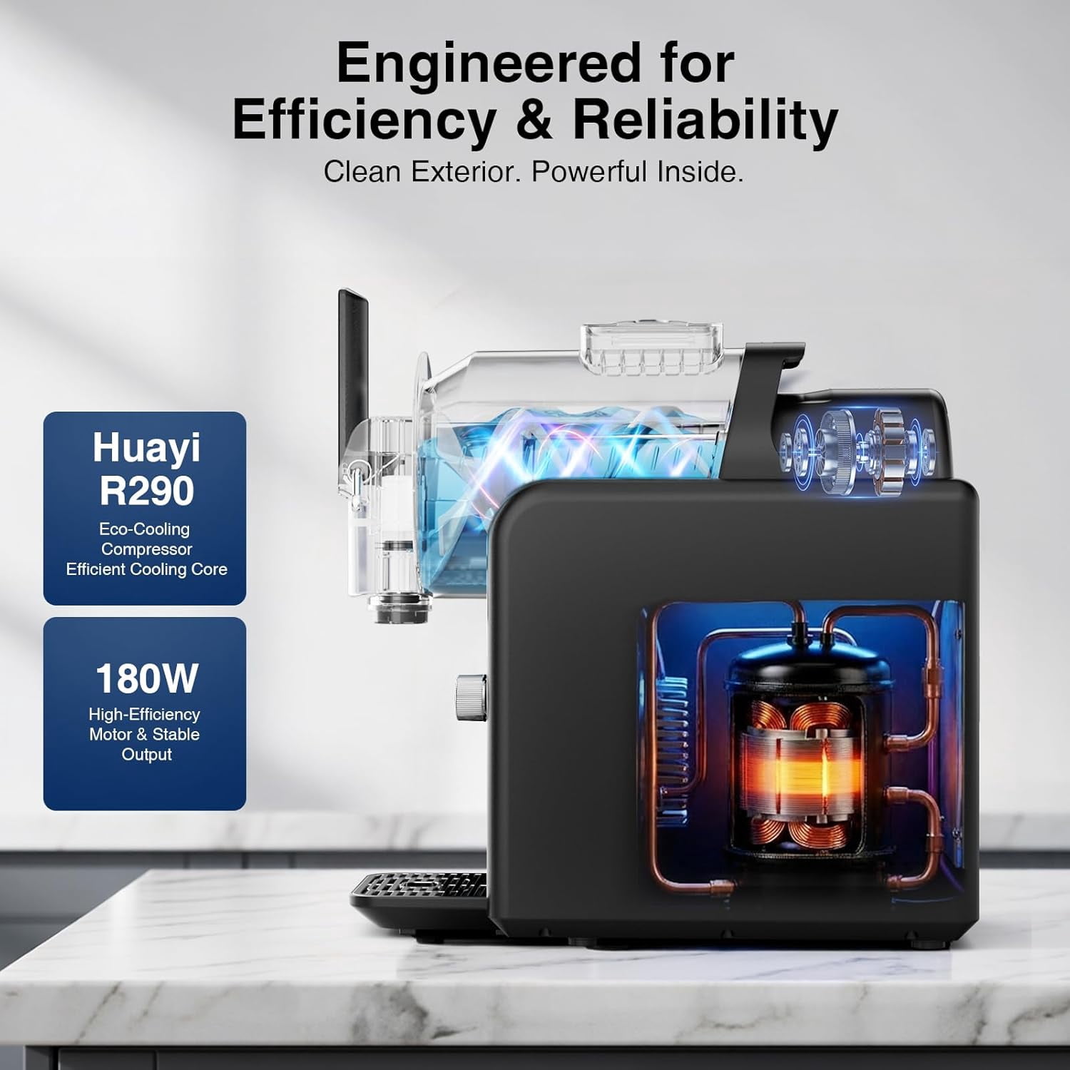 XUTUMM home Slushy Machine, 85oz Frozen Drink Maker with 5 Presets & Auto-Clean, No Ice Needed, Quiet LED Display for Margaritas, Milkshakes, Frappés