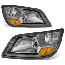DNA Motoring For 06-19 Hino 145 165 185 258 268 338 Left Right Headlight Lamp Pair Chrome Amber