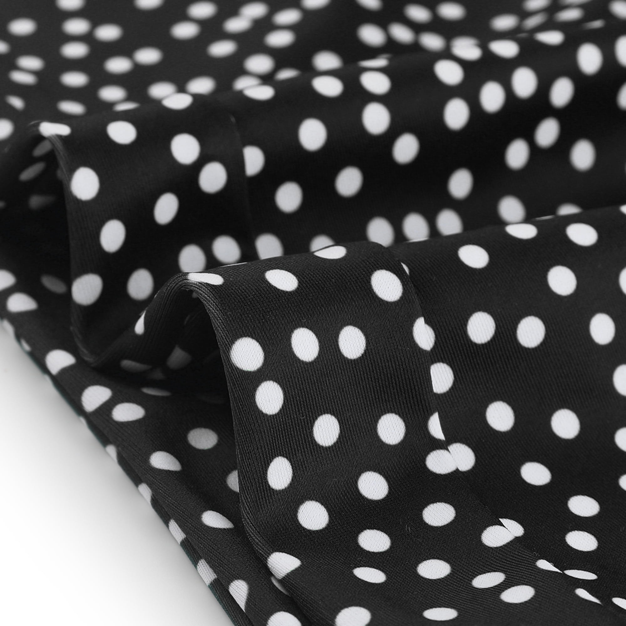 DARING DIVA Women's Plus 2pcs Polka Dots Bikini Bandeau Suits 3X Black