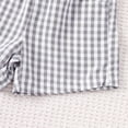 thumbnail image 5 of Bainana Boys Outfit Set Cartoon Print Short Sleeve Crew Neck Tops And Plaid Shorts Set Cute Handsome Toddler Boys Summer School Party Daily Wear Size 3-6 Months, 5 of 6