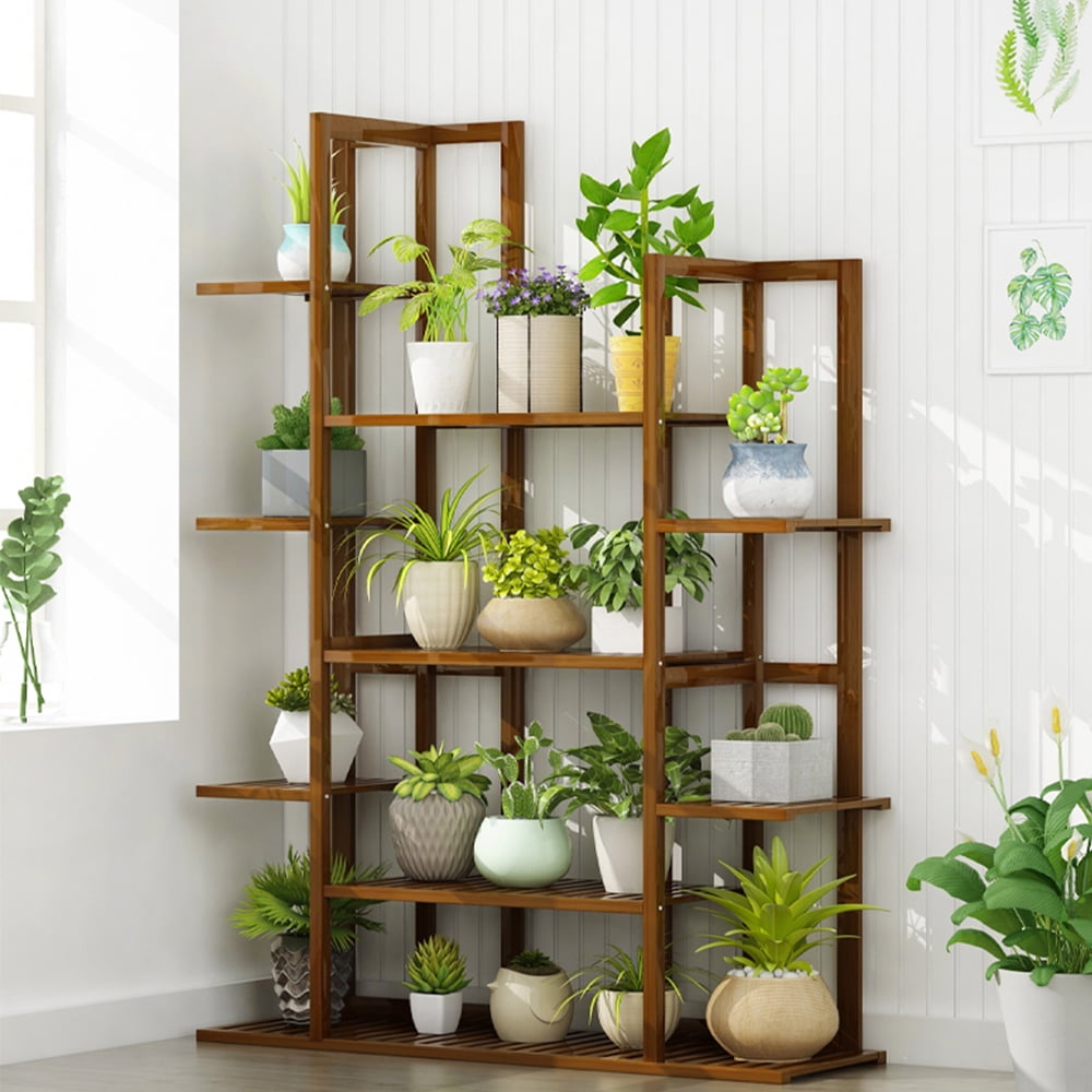 Bamboo Planter Indoor Bamboo Planter Pot Plant Stand Indoor 