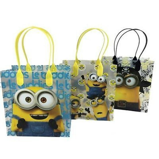 12pcs Deable Me Minions Goo Party Favor Gift Birthday Loot Bags Licensed