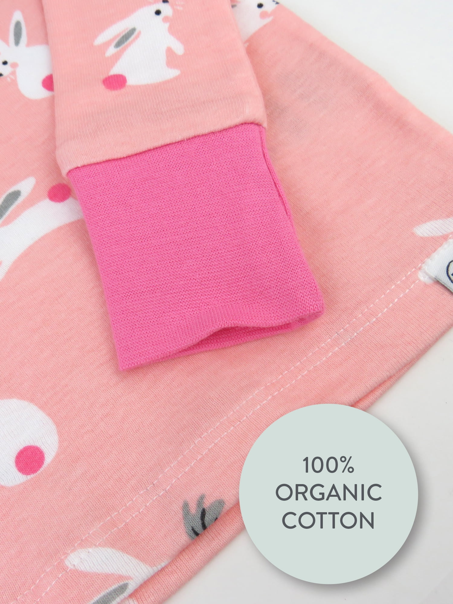Honest Baby Clothing Organic Cotton Easter Toddler Boy/Girl 2-Piece Long Sleeve Pajama Set, Sizes 2T - 5T