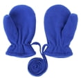 thumbnail image 6 of 3M- 4T Winter Polar Fleece Warm Fleece Lined Boys Girls Gloves Baby Toddler Lanyard Mittens Kids Mittens NAVY S (3-18 MONTHS), 6 of 8