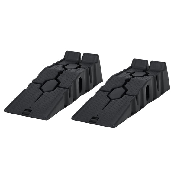 Ladcaser 5 Ton Low Profile Car Service Ramps 6.7" Lift Height Portable Auto Repair Ramp Set for Oil Change, Maintenance, Garage, 2 Pack