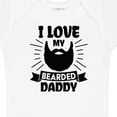 thumbnail image 4 of Inktastic I Love My Bearded Daddy with Beard Silhouette Boys or Girls Baby Bodysuit, 4 of 5