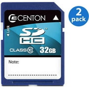 2 Pack Value Bundle: Centon 32GB Secure Digital High Capacity Card Class 10