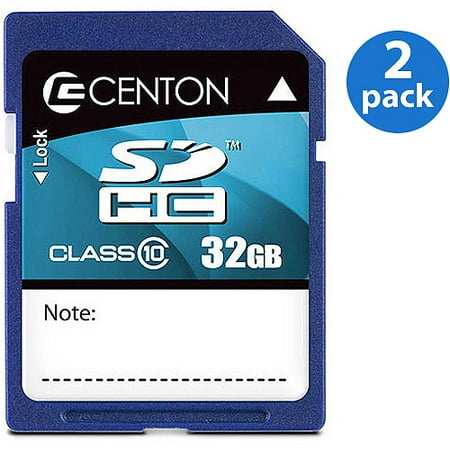 2 Pack Value Bundle: Centon 32GB Secure Digital High Capacity Card Class 10