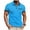 Sky Blue, variant on FAWUUDO Men's Print Shirts Half Button Lapel Collar Casual Silm Fit Short Sleeve with Pocket Gray
