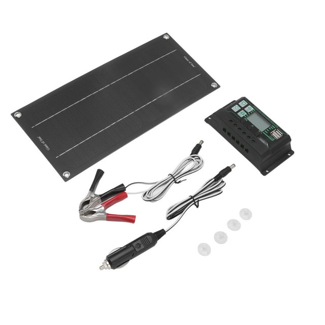 Solar Panel Battery Charger Kit, Stable Performance Low Luminous Efficiency Lightweight Solar Charger For Tourism For Car