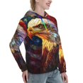 thumbnail image 6 of Sigee Geometric American Bald Eagle for Women's Pullover Hoodie Sweatshirts Adult Casual Long Sleeve Sweatshirts ,Sizes S-2XL-XX-Large, 6 of 7
