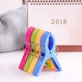 thumbnail image 4 of 8 Pack Large Clothes Pegs Towel Clips Beach Towel Clips Hand Towel Clips, Windproof Clips on Beach and Sun Loungers for Laundry, Beach Towel, Bath Towel, Carpet etc., 4 of 5