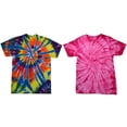 thumbnail image 2 of 2 Pack of Tie Dye Style T-Shirts for Men and Women - Fun, Multi Color Tops, 2 of 4