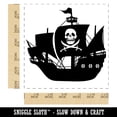 thumbnail image 2 of Haunted Ghost Pirate Ship with Jolly Roger Self-Inking Rubber Stamp Ink Stamper - Red Ink - Large 1-1/2 Inch, 2 of 7