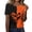 Earthy Yellow(Pumpkin Face), variant on Womens Halloween Shirts Thanksgiving Novelty Pumpkin Face T-Shirt Crew Neck Short Sleeve Festival Party Trendy Tee Tops Earthy Yellow M