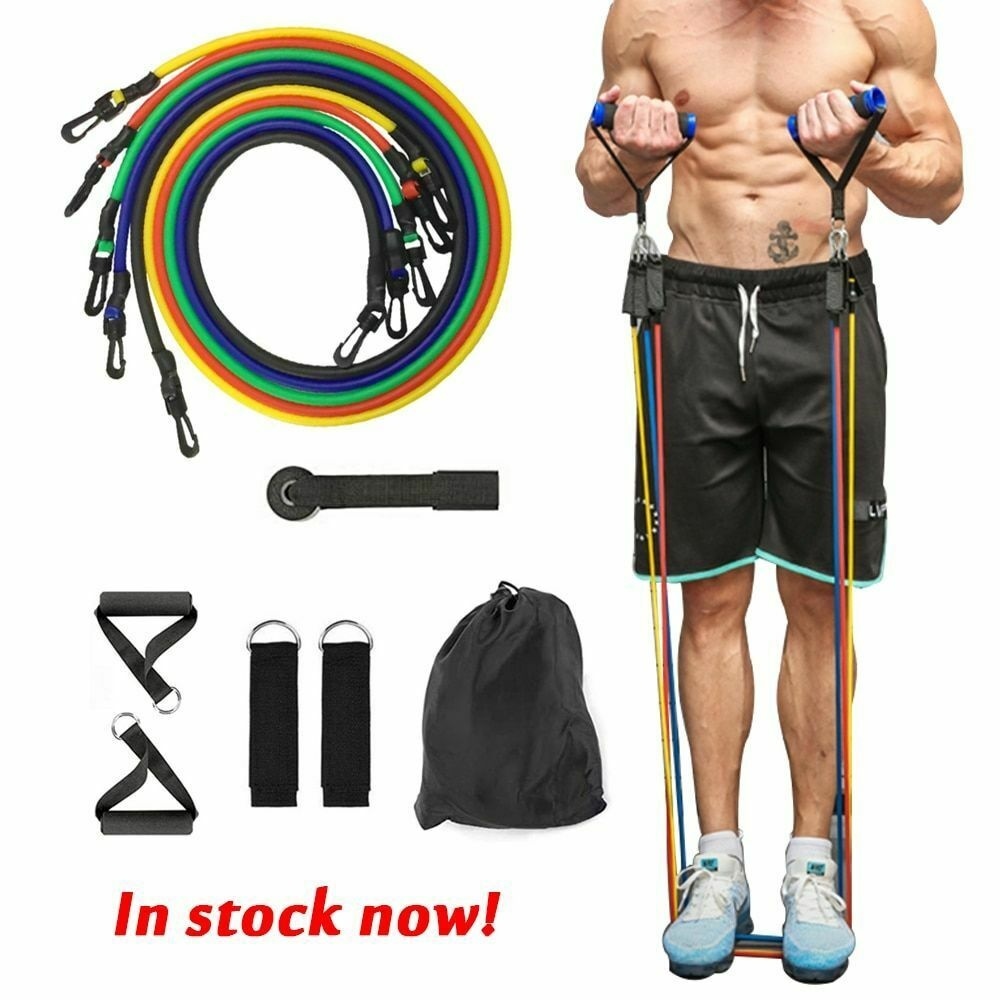 Pull Rope Bundle 11 Pieces of Pull Rope Set Elastic Band Resistance Outdoor Travel Anti ...
